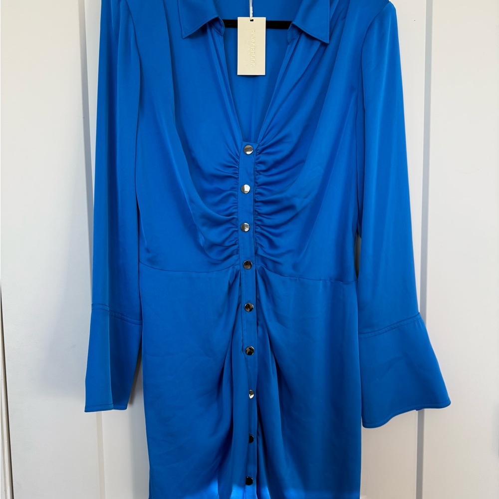 Ramy Brook Katelyn Satin Mini Dress - Picture 3 of 7